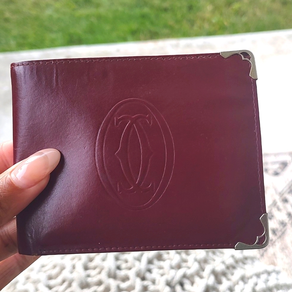 Cartier Bordeaux bifold compact wallet